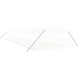  Staklenik s čeličnim okvirom bijeli 64 m² 16 x 4 x 2 m | shoptok.hr