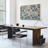  Slika - Leaves in Blue Color Delicate Botanical Motif 60x40 Standard | shoptok.hr