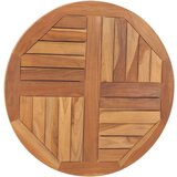 vidaXL Mizna plošča iz trdne tikovine okrogla 2,5 cm 70 cm | Shoptok.si