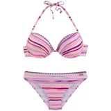 VENICE BEACH Bikini opal / siva / ciklama / svetlo roza