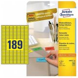 Avery Zweckform Odstranljive rumene etikete 25,4 x 10 mm | Shoptok.si