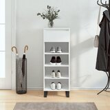Ormarić za cipele sjajni bijeli 40x36x105 cm konstruirano drvo | shoptok.hr