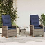  Ležaljka u vrtu 2 pcs Siva i tamnoplava 64 x 57 5 x 112 cm | shoptok.hr