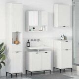 vidaXL Set namještaja za kupaonicu Bijelo Inženjersko drvo, Metal | shoptok.hr