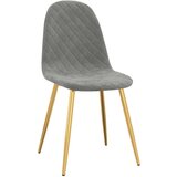  Jedilni stoli 4 kosi svetlo siv žamet, (20699836) | Shoptok.si