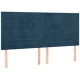  Krevet s oprugama i madracem tamnoplavi 160x200 cm baršunasti | shoptok.hr