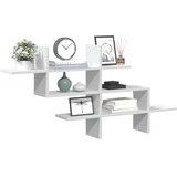  Zidna polica bijela 124,5x18x60,5 cm od konstruiranog drva | shoptok.hr