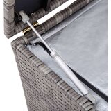 vidaXL Vrtna škatla poli ratan 100x50x50 cm siva, (20579941) | Shoptok.si