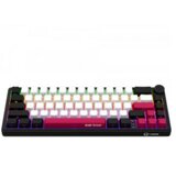 Lorgar Wireless mechanical gaming keyboard Pro, 2.4 GHz, Backlight, Toxic Purple switches, black red white ( LRG-KBP70MW-BK-US ) Cene