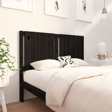 Maison Chic posteljno vzglavje - vzglavna omarica - nočna omarica črno 125,5x4x100 cm trdna borovina, (21705649) | Shoptok.si