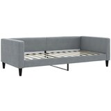  Dnevni krevet s madracem svjetlosivi 100 x 200 cm od tkanine | shoptok.hr