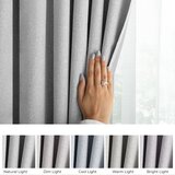 Restilo CORITA curtain, colour: grey, smooth, classic or modern style, multifunctional tape, material: textured fabric with blackout effect, 140x160 | shoptok.hr