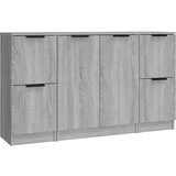  Komoda 3 kosi siva sonoma inženirski les, (20654353) | Shoptok.si