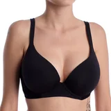 Oblazinjeni PLUNGE-EXTRA-NEGRO Črna