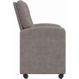  Jedilni stoli s kolesi 2 pcs Siva 57 x 67 x 95 cm Umetna koža, (5000093123) | Shoptok.si