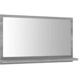 vidaXL Kopalniško ogledalo sivo sonoma 60x10,5x37 cm inženirski les | Shoptok.si