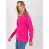 RUE PARIS Sweater-LC-SW-0321.06X-fluo pink | Shoptok.si