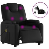  The Living Store Električni masažni naslanjač črno umetno usnje - Električni Masažni Stol, (21447206) | Shoptok.si