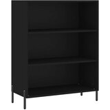  Visoka komoda crna 69,5 x 32,5 x 180 cm od konstruiranog drva | shoptok.hr
