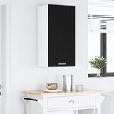 Viseći ormarić Riga Crni hrast i bijela 40 x 31 x 80 cm | shoptok.hr