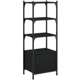  The living store knjižna omara 3-nadstropna črna 41x30x109,5 cm inženirski les - knjižna omara, (21499624) | Shoptok.si