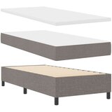  Krevet s opruga kutije Sivo-smeđa 100 x 200 cm tkanina | shoptok.hr