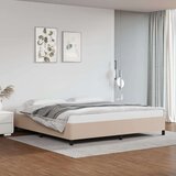  Za krevet boja cappuccina 200x200 cm od umjetne kože Cijene