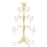 vidaXL Kovinsko božično drevesce Zlata 90 cm Jeklo s prašnim premazom | Shoptok.si