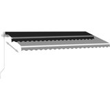  Tenda na ručno uvlačenje s LED svjetlima 400 x 350 cm antracit | shoptok.hr