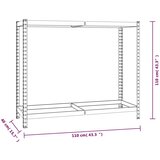  Stalak za gume s 2 razine srebrni 110 x 40 x 110 cm čelični | shoptok.hr