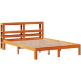 vidaXL Okvir kreveta bez madraca voštano smeđi 135x190 cm od borovine Cijene