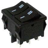 Proelectronic TR Mladenoviæ Mališa PR Dupli crni prekidač 21x22mm 2pola/6pinova Cene