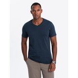 Ombre BASIC men's V-neck cotton t-shirt set - black/white/blue | Eponuda.ba