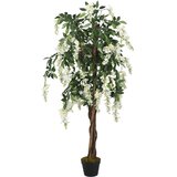  Umjetno stablo glicinije 840 listova 150 cm zeleno-bijelo | shoptok.hr