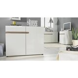 Mömax Komoda Linate, Bela, Barva Hrasta | Shoptok.si