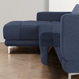 XORA KOTNA SEDEŽNA GARNITURA, tkanina temno modra | Shoptok.si
