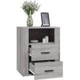  Noćni ormarić siva boja hrasta 50x36x60 cm konstruirano drvo | shoptok.hr