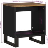 vidaXL Stolić za kavu 40x31x46 cm od drva manga i konstruiranog drva | shoptok.hr