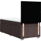  Krevet s oprugama i madracem tamnosmeđi 90 x 200 cm od tkanine | shoptok.hr