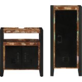 vidaXL Set namještaja za kupaonicu 2 pcs Čvrsto reciklirano drvo | shoptok.hr