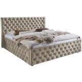 Cantus oblazinjena postelja 200 cm x 180 cm , tekstil bež | Shoptok.si