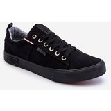Big Star Men's Low Material Sneakers KK174002 Black Cene