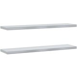 vidaXL Stenske police 2 kosa 100x23,5x3 cm srebrna nerjaveče jeklo | Shoptok.si