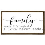Evila Originals dekorativna uokvirena slika Family, 25 x 50 cm | shoptok.hr