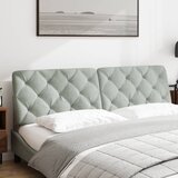  Jastuk za uzglavlje svjetlosivi 180 cm baršunasti | shoptok.hr