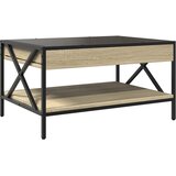  Stolić s beskonačnim LED svjetlima boja hrasta 70x50x38 cm | shoptok.hr