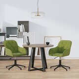 Maison Chic Vrtljiv Jedilni stoli - Vzorci stoli 2 kosa svetlo zelen žamet A1667, (22031384) | Shoptok.si