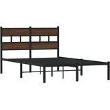  Okvir kreveta bez madraca s uzglavljem boja hrasta 120x190 cm | Eponuda.com