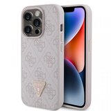 Guess gripstand 4G Triangle Maska za telefon za iPhone 15 Pro, Siva | ePonuda.com