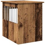 vidaXL Boks za psa starinski les 45x62x59 cm inženirski les | Shoptok.si